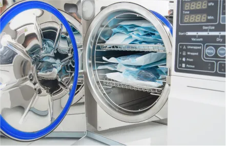 最高水準の滅菌設備