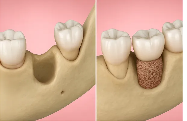 骨造成のビフォーアフター