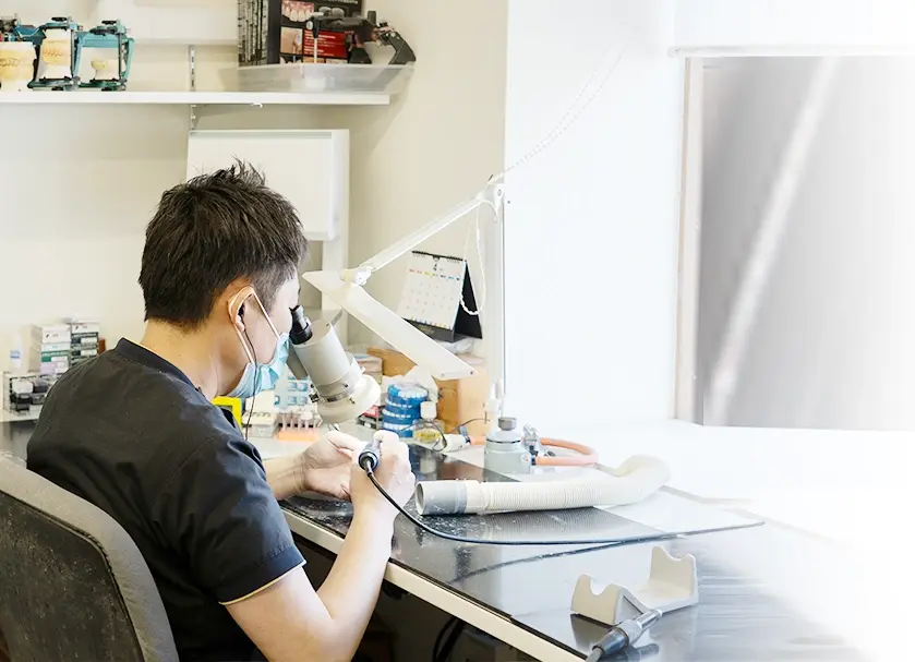 院内ラボでの技工士の連携